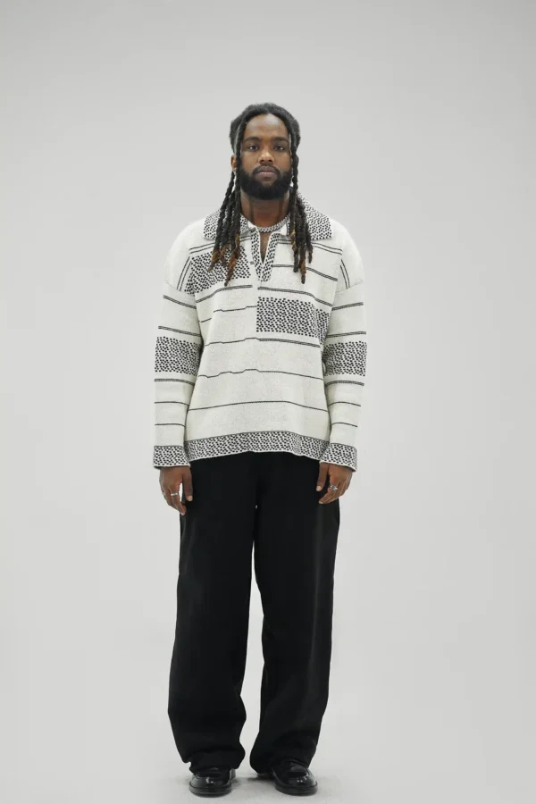 KNITTED POLO PULLOVER - Image 5