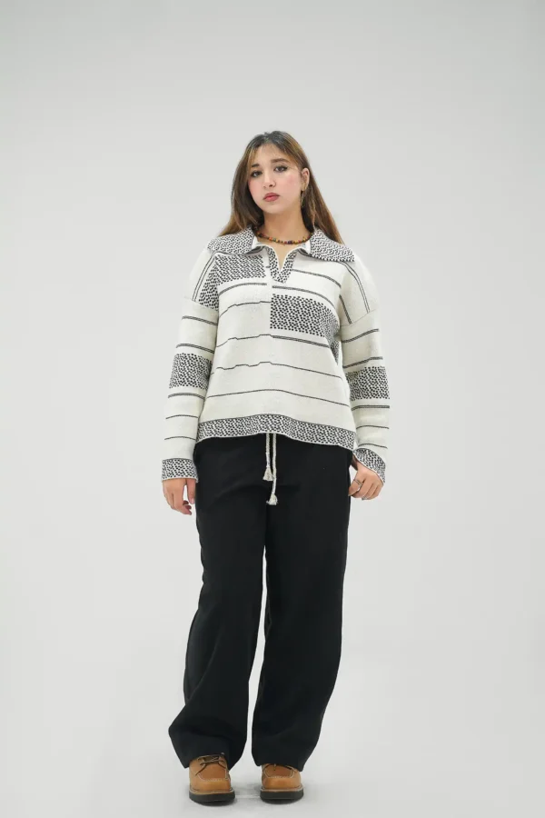 KNITTED POLO PULLOVER - Image 8