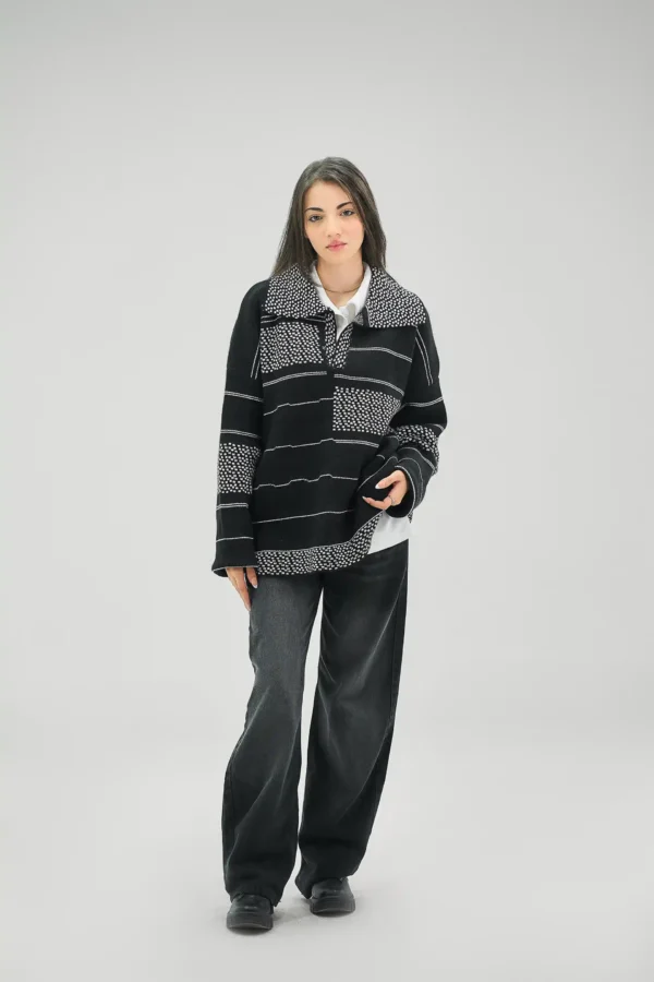 KNITTED POLO PULLOVER - Image 11