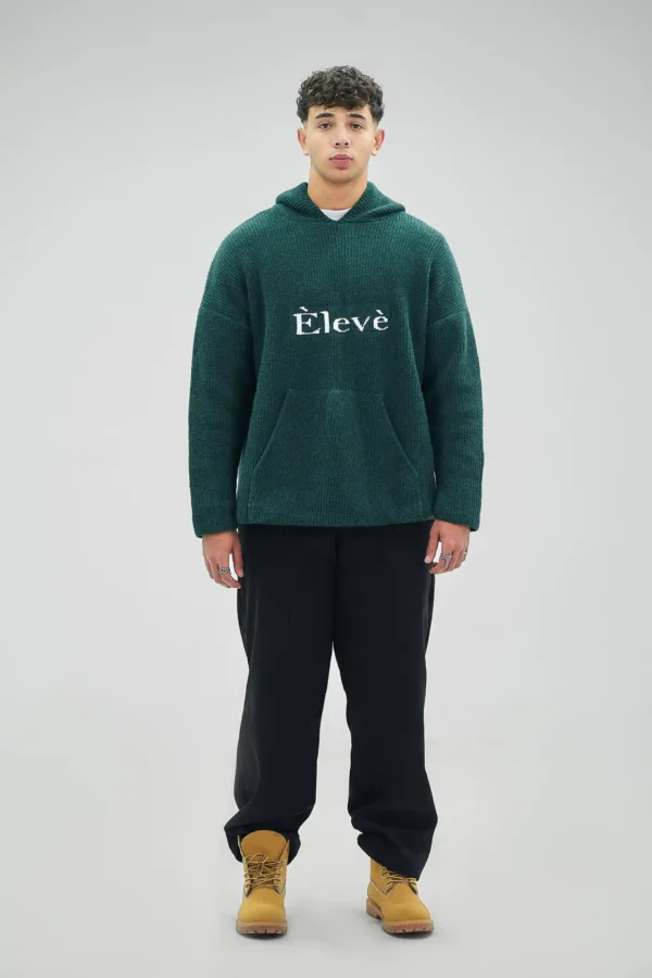 OVERSIZED KNITTED HOODIE - Image 6