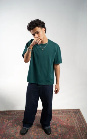 Èlevè ChillVibe Oversized Tee – Basic Thai Edition - Petroleum