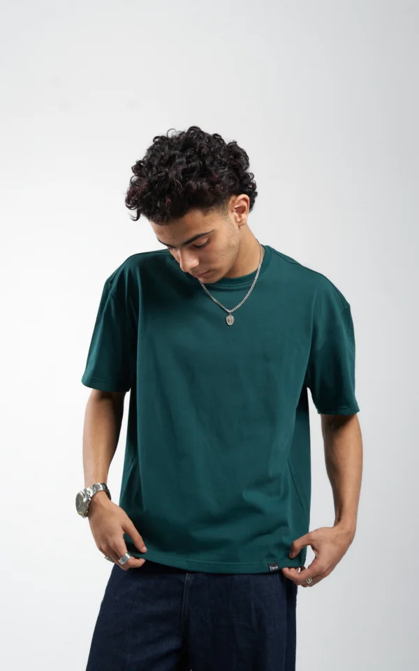 Èlevè ChillVibe Oversized Tee – Basic Thai Edition - Petroleum - Image 3