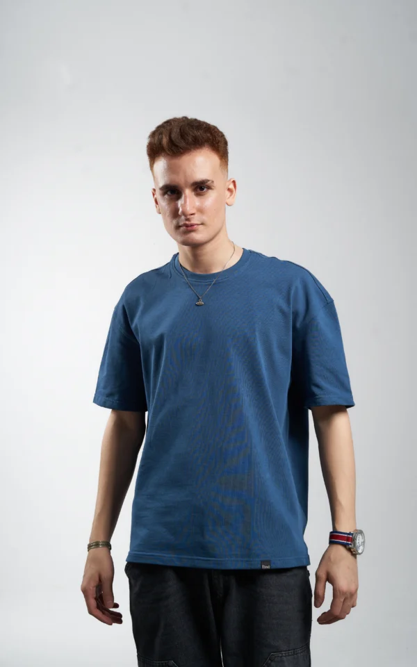 Èlevè ChillVibe Oversized Tee – Basic Thai Edition - Aegean - Image 3