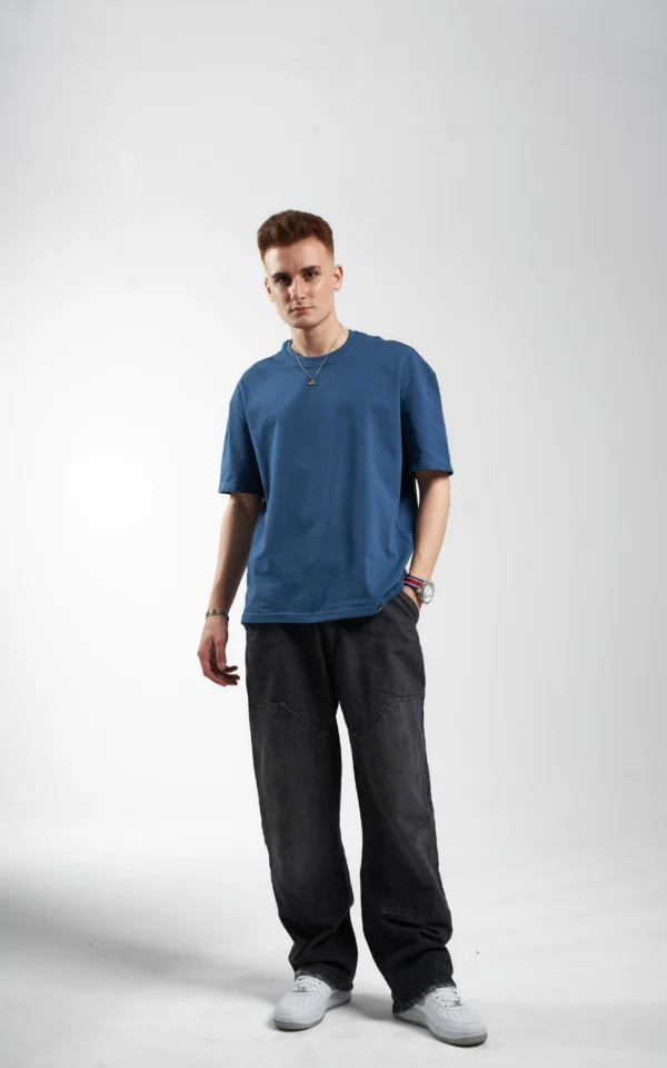 Èlevè ChillVibe Oversized Tee – Basic Thai Edition - Aegean - Image 2