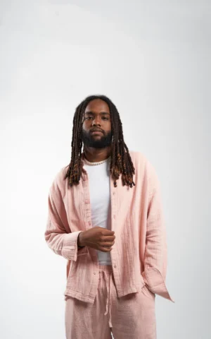 Èlevè ChillVibe Linen Set - Pink
