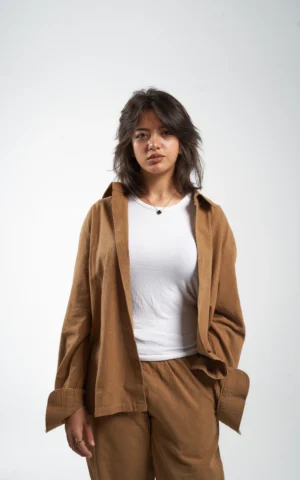 Èlevè ChillVibe Linen Set - Toffee