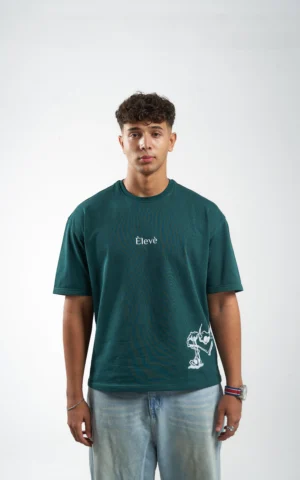 Èlevè ChillVibe Oversized Tee - Petroleum
