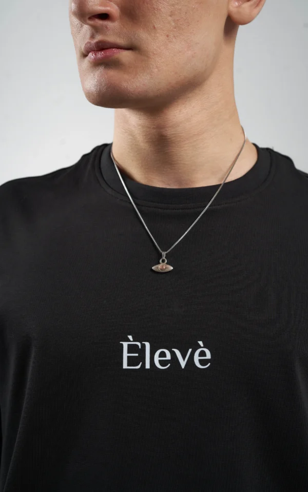 Èlevè ChillVibe Oversized Tee - Black - Image 6