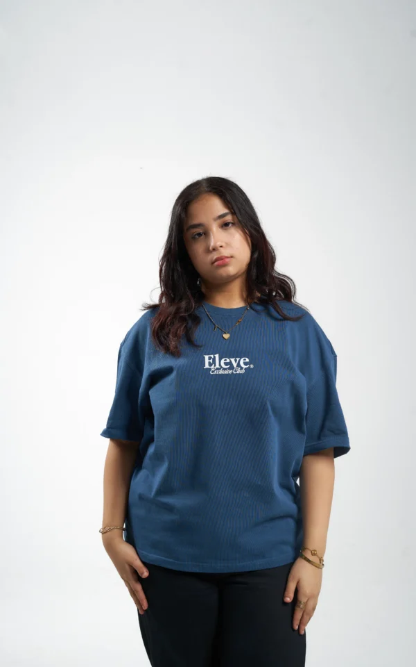 Èlevè ChillVibe Oversized Tee - Aegean - Image 2