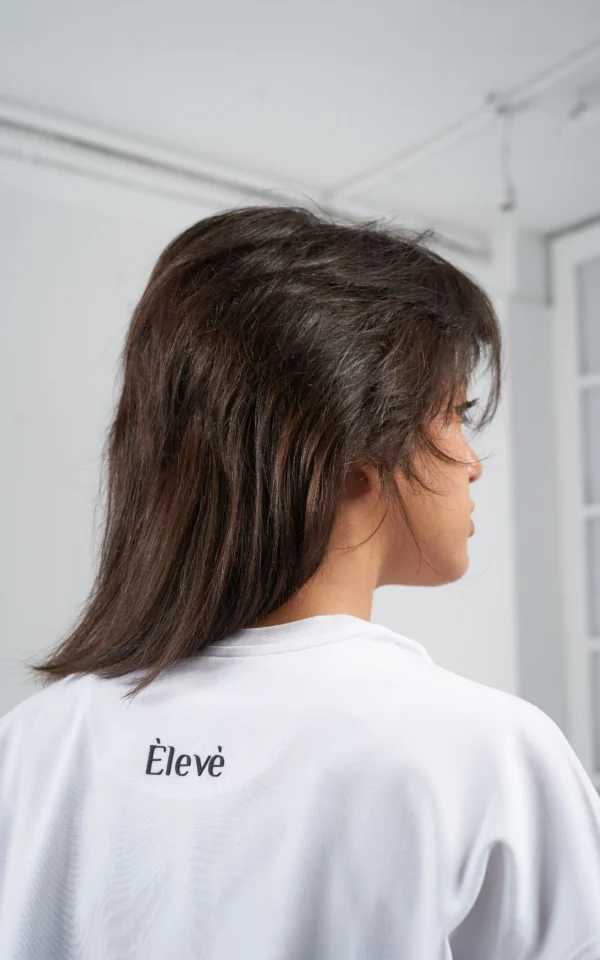 Èlevè ChillVibe Oversized Tee – Basic Thai Edition - White - Image 3