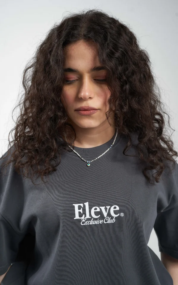 Èlevè ChillVibe Oversized Tee - Gray - Image 3