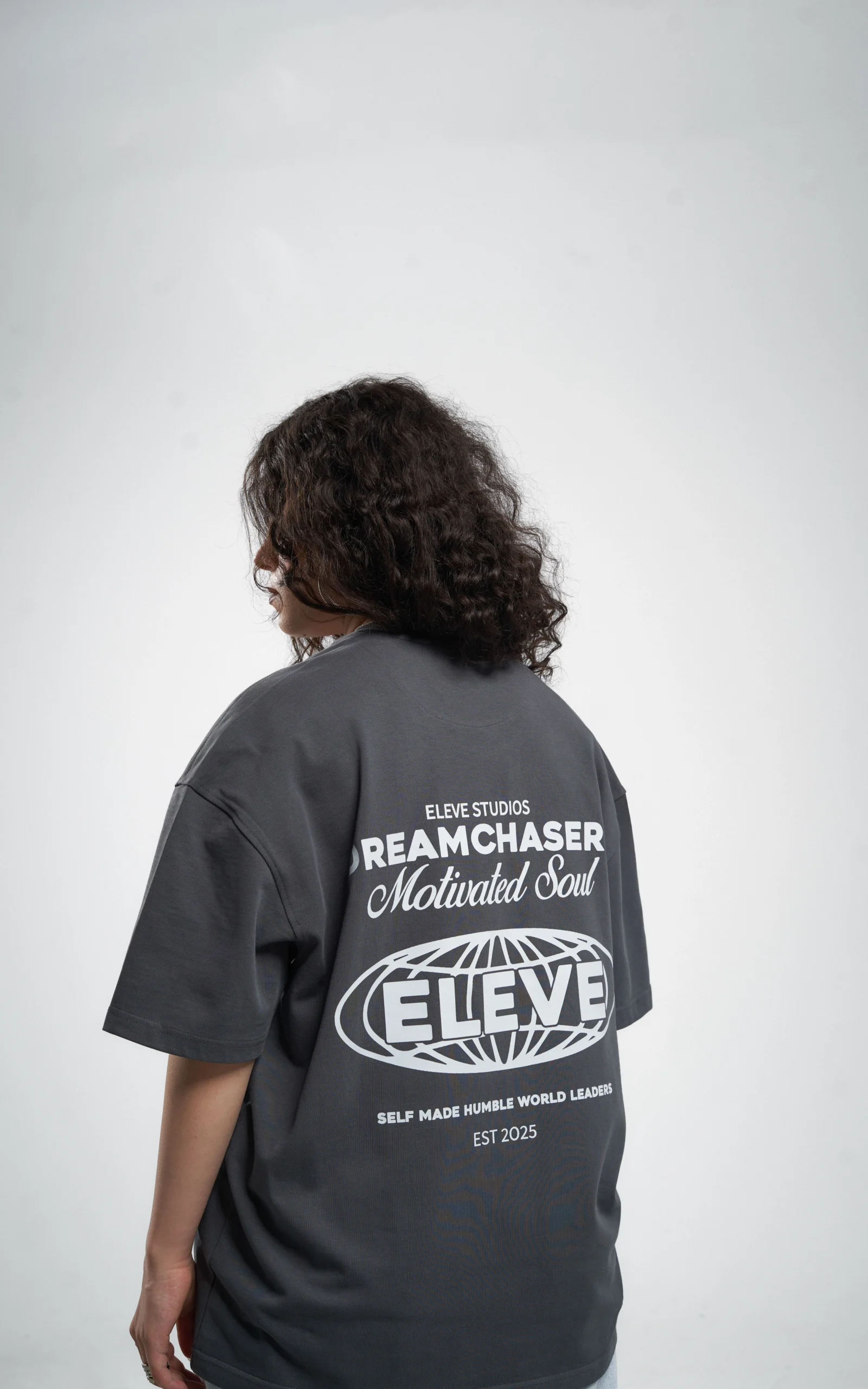 Èlevè ChillVibe Oversized Tee – Gray – ELEVE