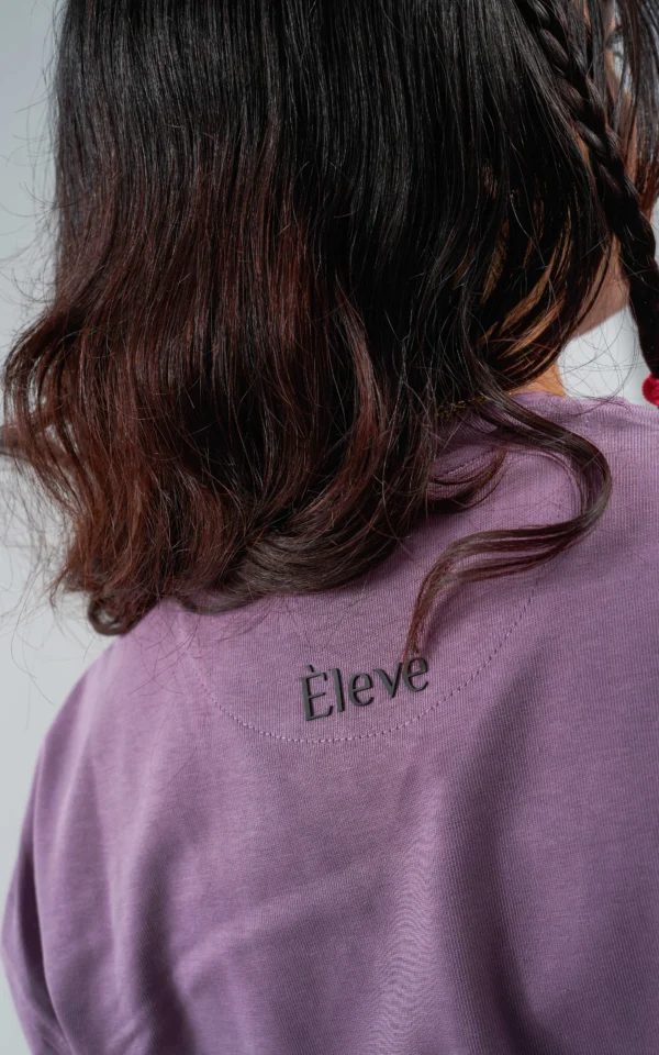 Èlevè ChillVibe Oversized Tee – Basic Thai Edition - Lavender - Image 3